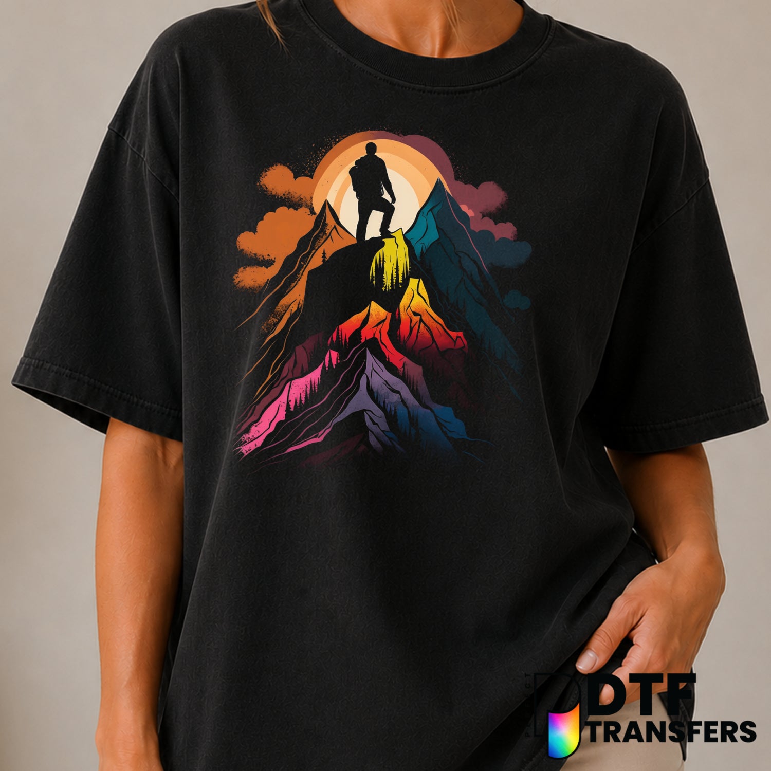 LET'S GO EXPLORE – Hiking DTF Transfer (view 2 of 2) – by Perfect DTF Transfers – Premade DTF Transfers – Hiking, Outdoor