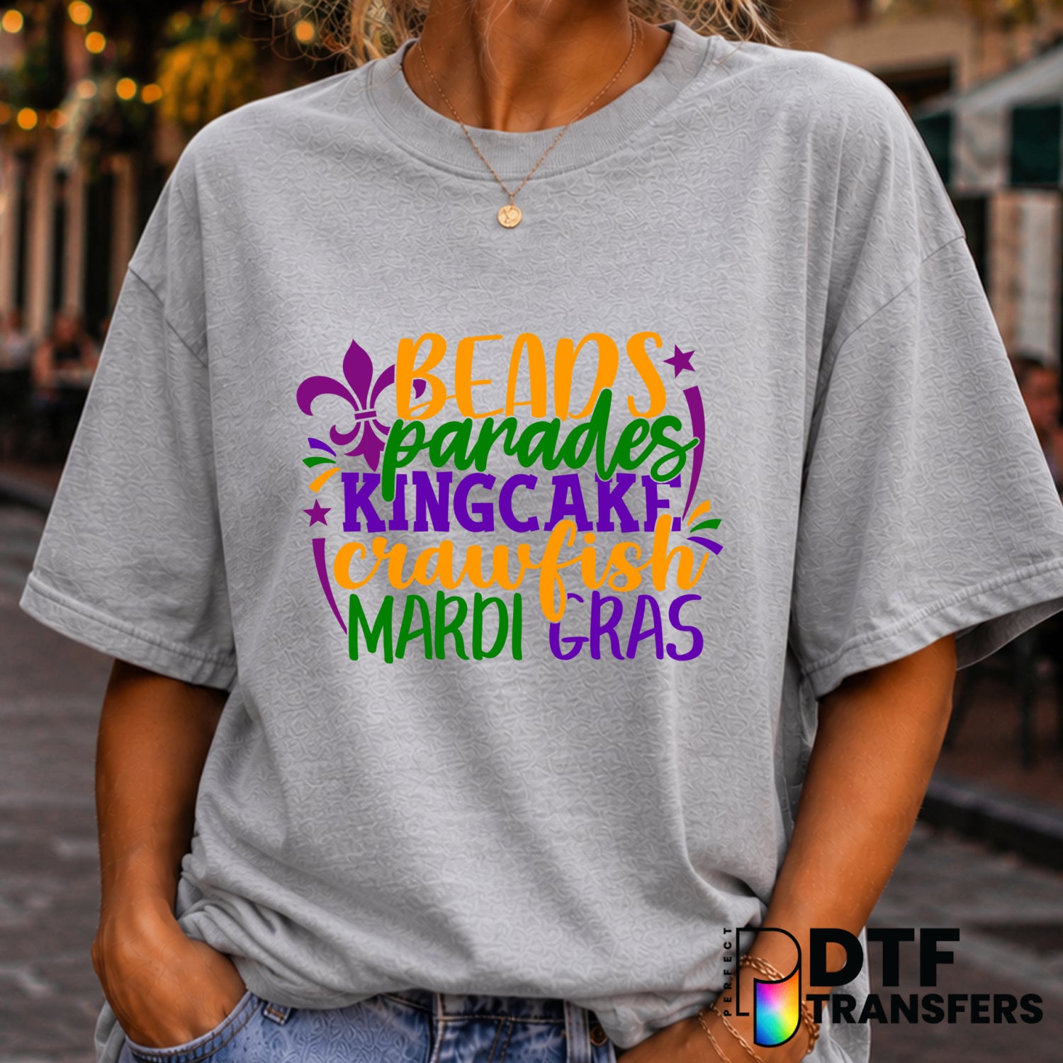 Let The Good Times Roll – Mardi Gras DTF Transfer (view 1 of 2) – by Perfect DTF Transfers – Premade DTF Transfers – Mardi...