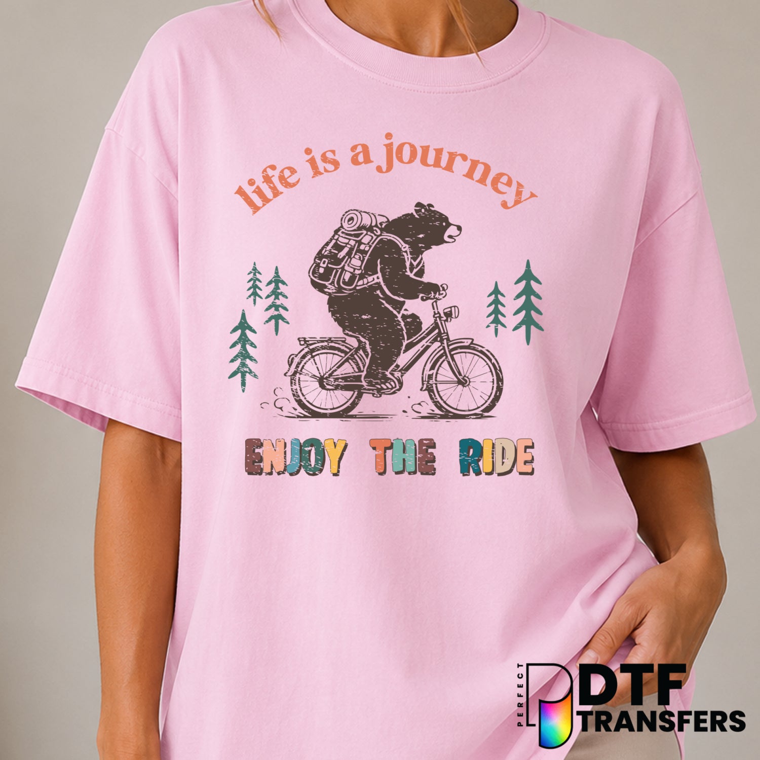Life Is A Journey Enjoy The Ride – Camping DTF Transfer (view 1 of 2) – by Perfect DTF Transfers – Premade DTF Transfers –...
