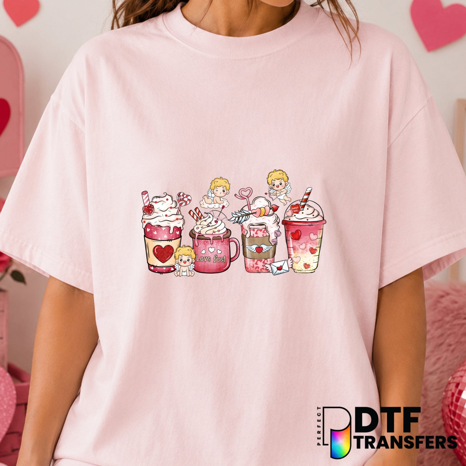 Love Fuel – Valentine's Day DTF Transfer (view 2 of 2) – by Perfect DTF Transfers – Premade DTF Transfers – Valentine's Da...
