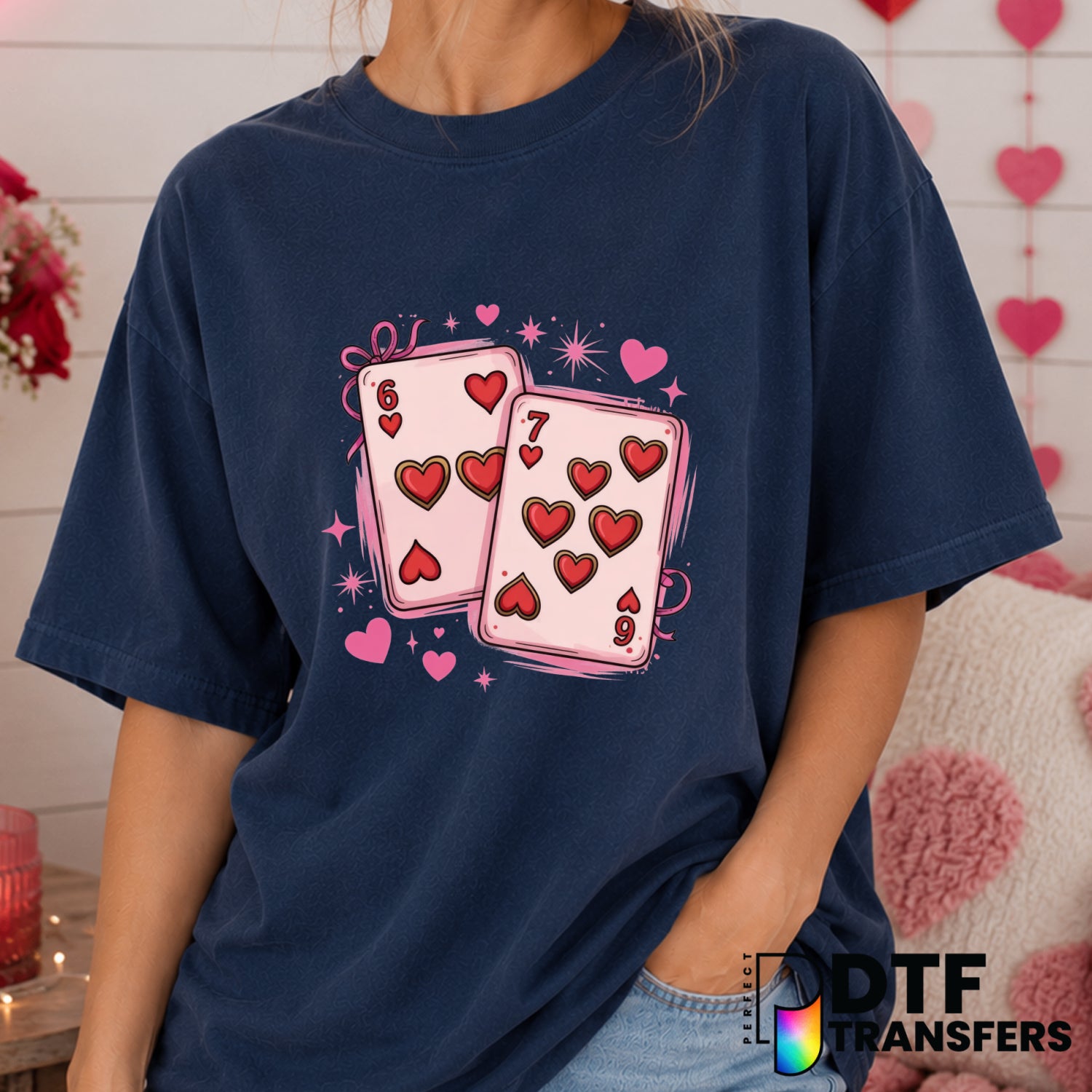 Love Heart – Valentine's Day DTF Transfer (view 2 of 2) – by Perfect DTF Transfers – Premade DTF Transfers – Valentine's D...