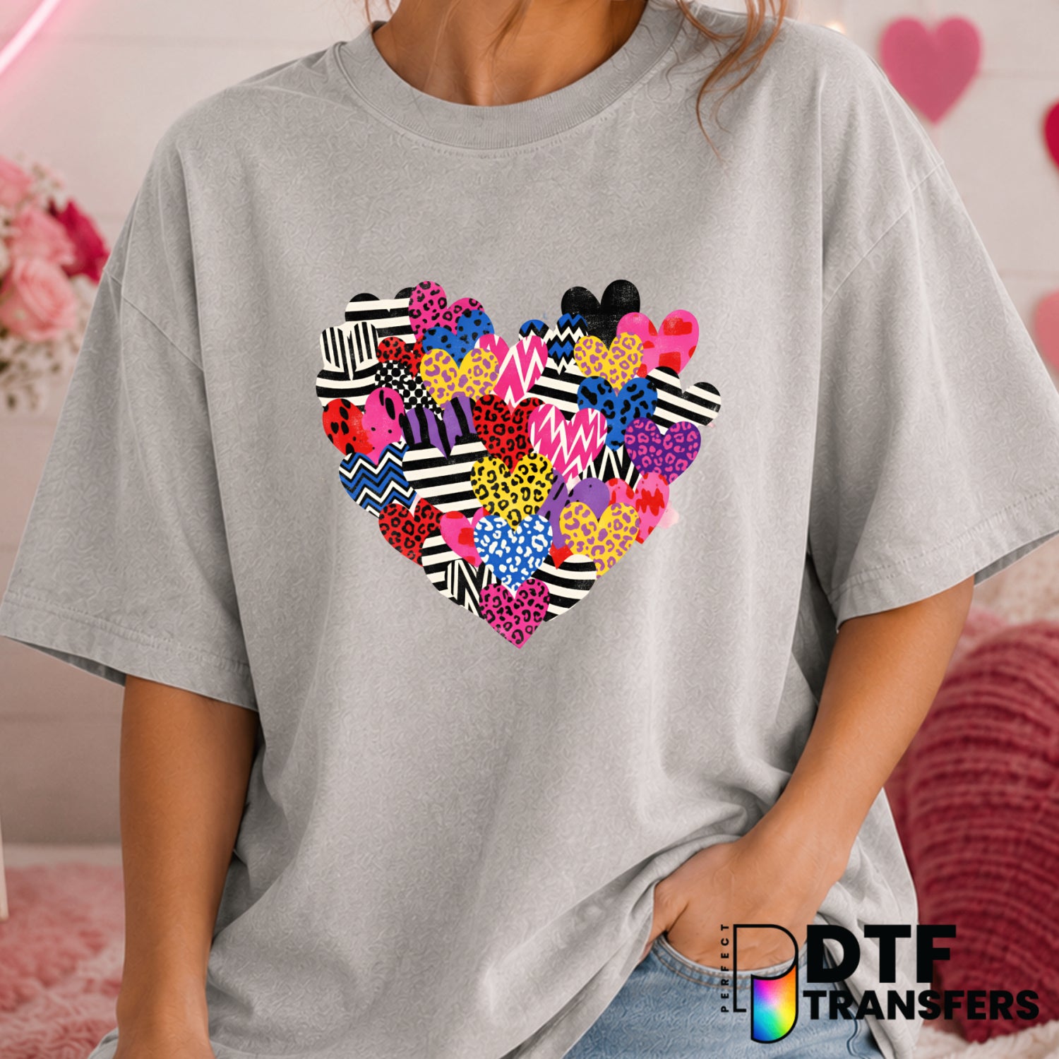 LOVE – Valentine's Day DTF Transfer (view 1 of 2) – by Perfect DTF Transfers – Premade DTF Transfers – Valentine's Day, Love
