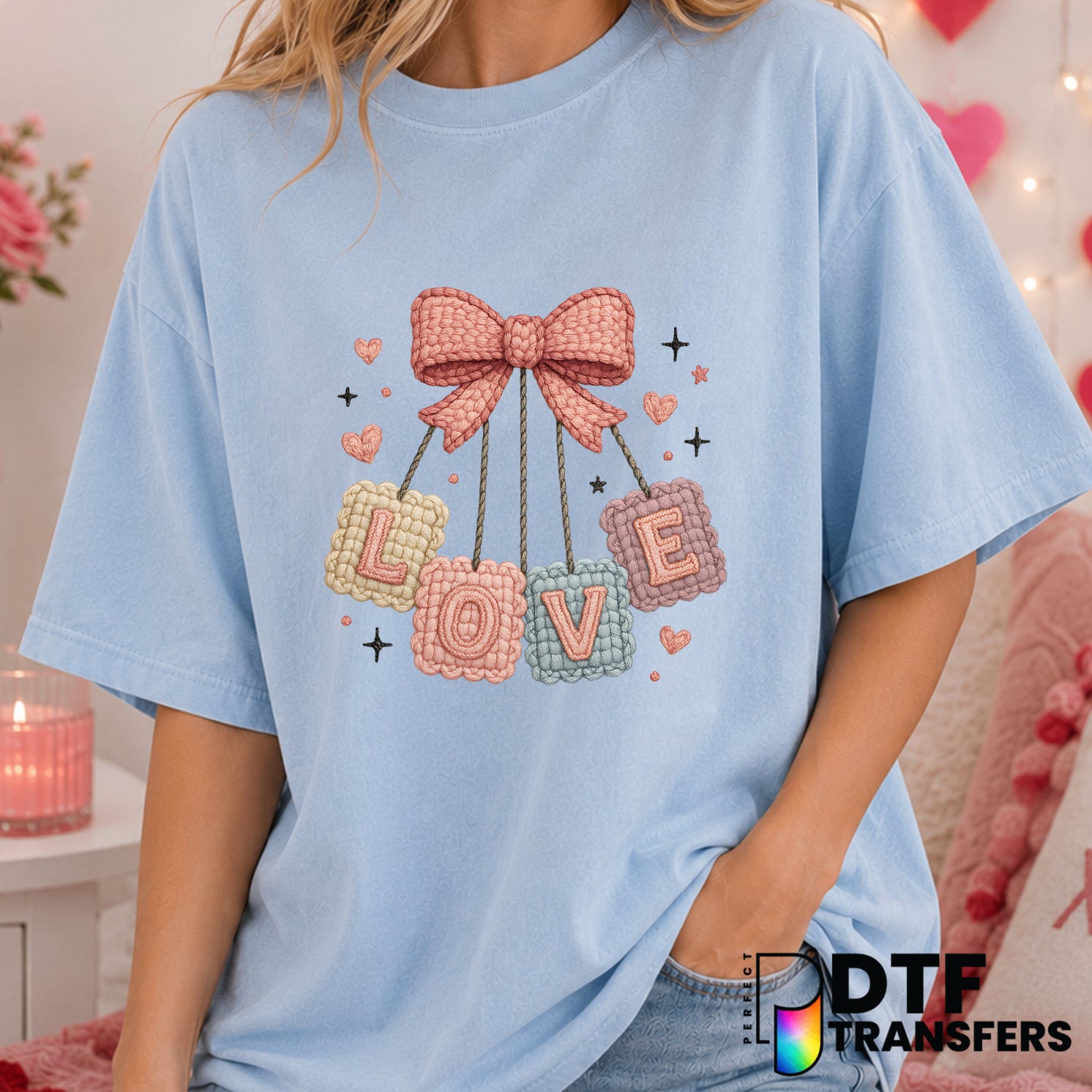Love – Valentine's Day DTF Transfer (view 2 of 2) – by Perfect DTF Transfers – Premade DTF Transfers – Valentine's Day, Love