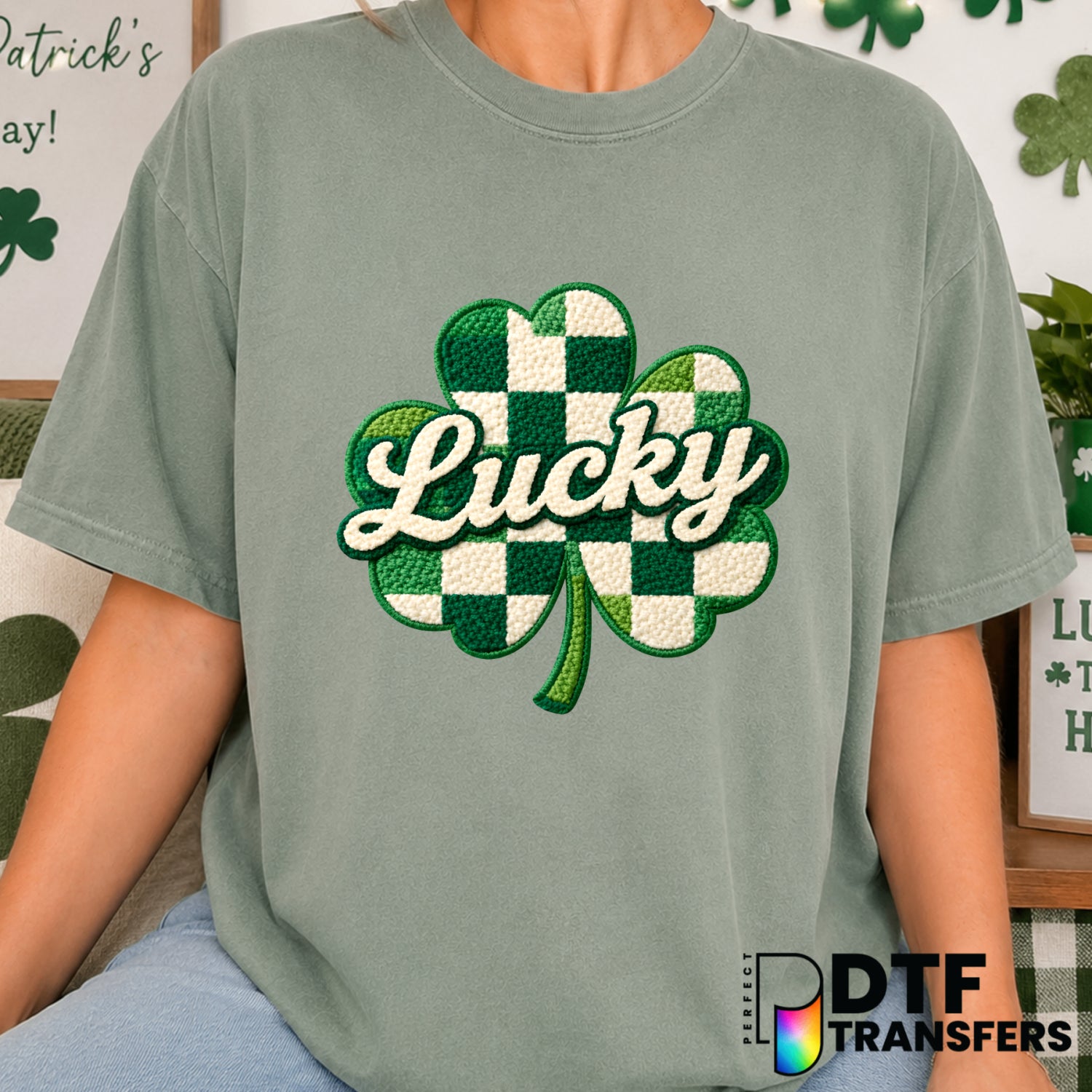 Lucky Coquette – St. Patrick's Day DTF Transfer (view 2 of 2) – by Perfect DTF Transfers – Premade DTF Transfers – St. Pat...