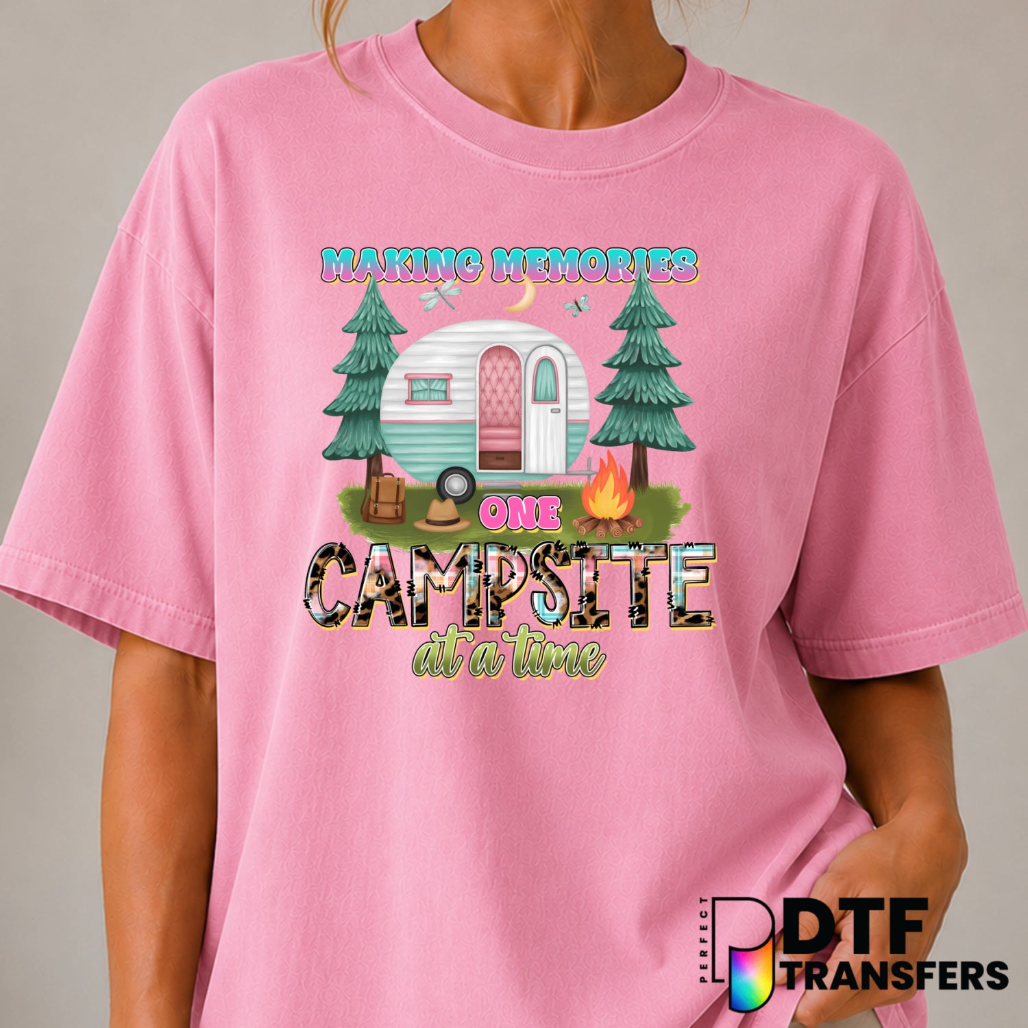 Making Memories One Campsite at A Time – Camping DTF Transfer (view 1 of 2) – by Perfect DTF Transfers – Premade DTF Trans...