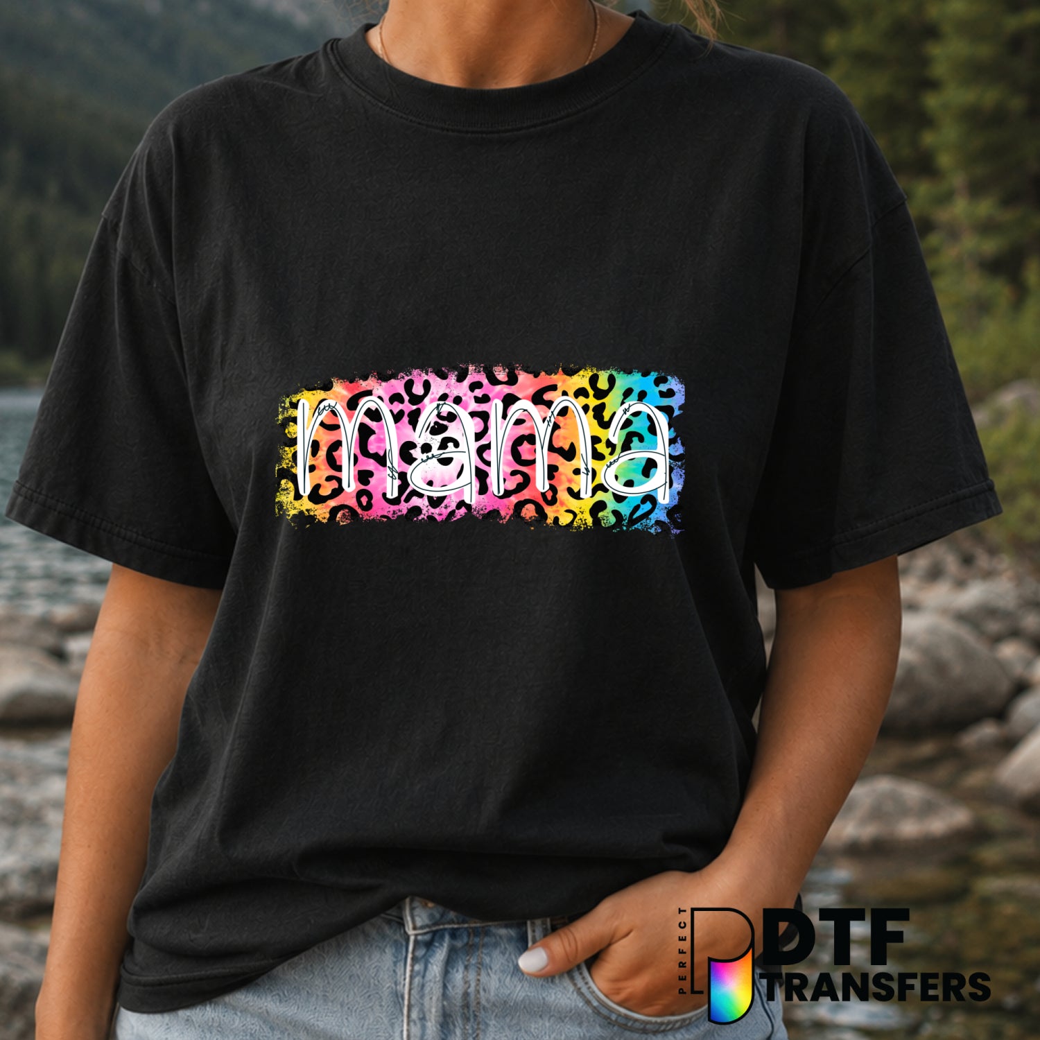 MAMA Leopard Print – Mother's Day DTF Transfer (view 2 of 2) – by Perfect DTF Transfers – Premade DTF Transfers – Mother's...