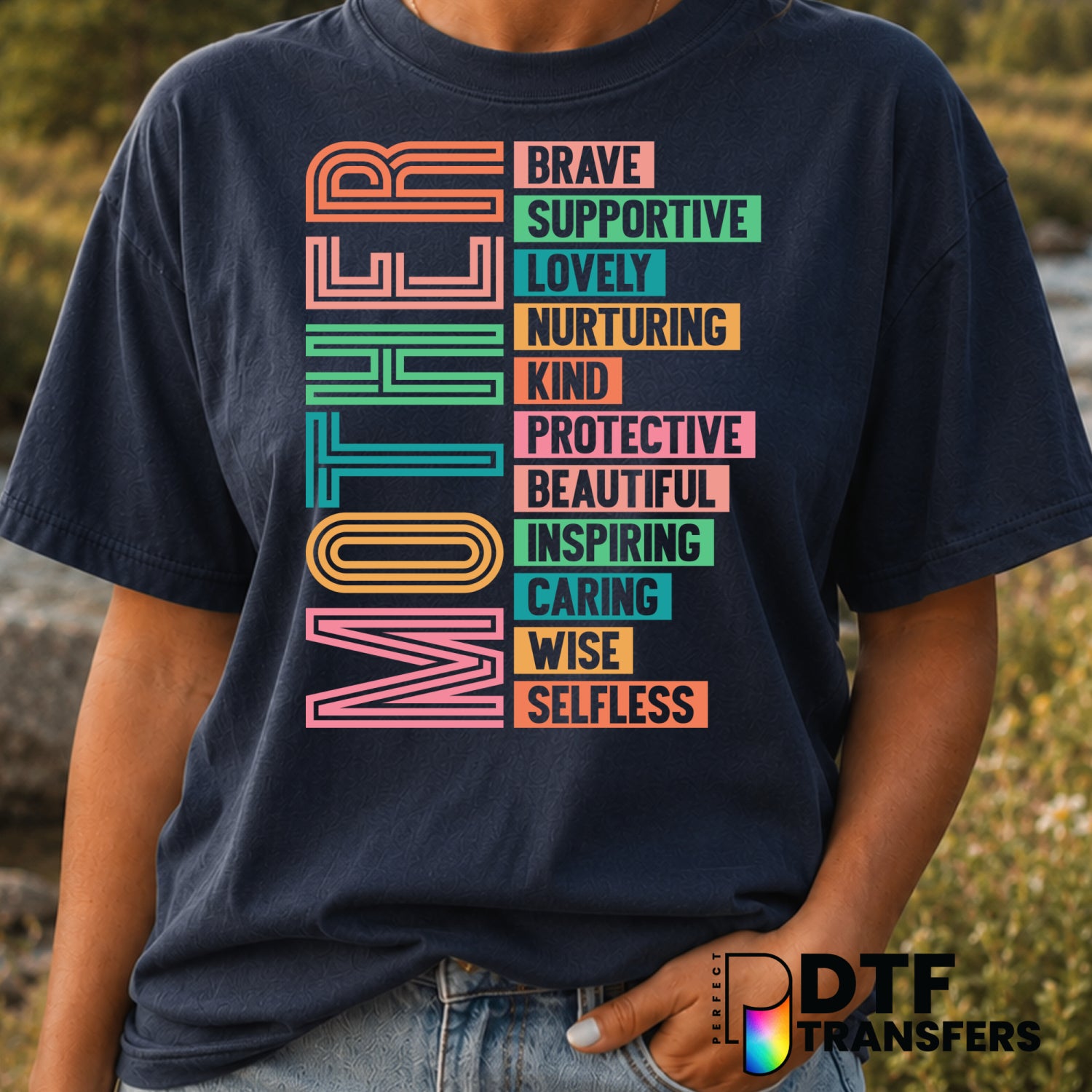 Mama – Mother's Day DTF Transfer (view 2 of 2) – by Perfect DTF Transfers – Premade DTF Transfers – Mother's Day, Mom