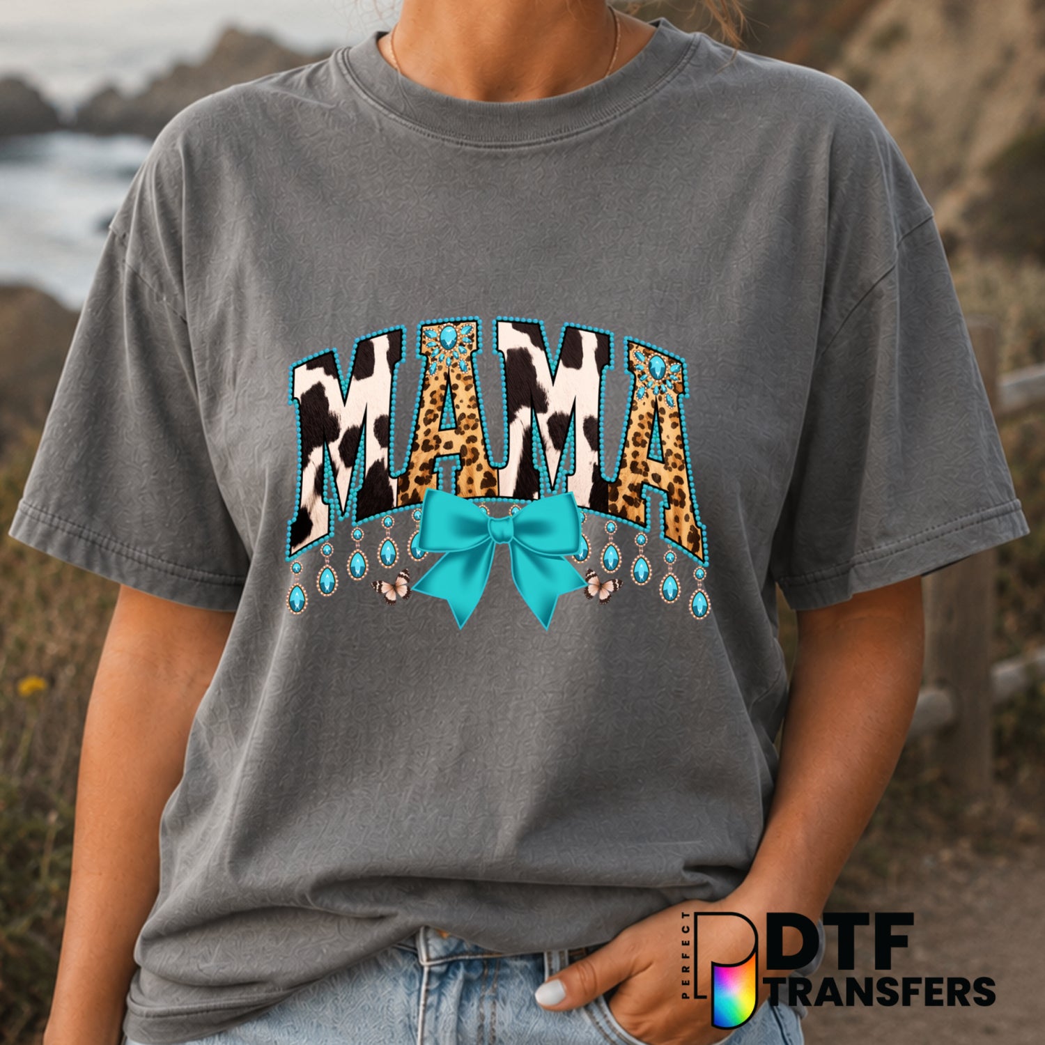Mama – Mother's Day DTF Transfer (view 2 of 2) – by Perfect DTF Transfers – Premade DTF Transfers – Mother's Day, Mom