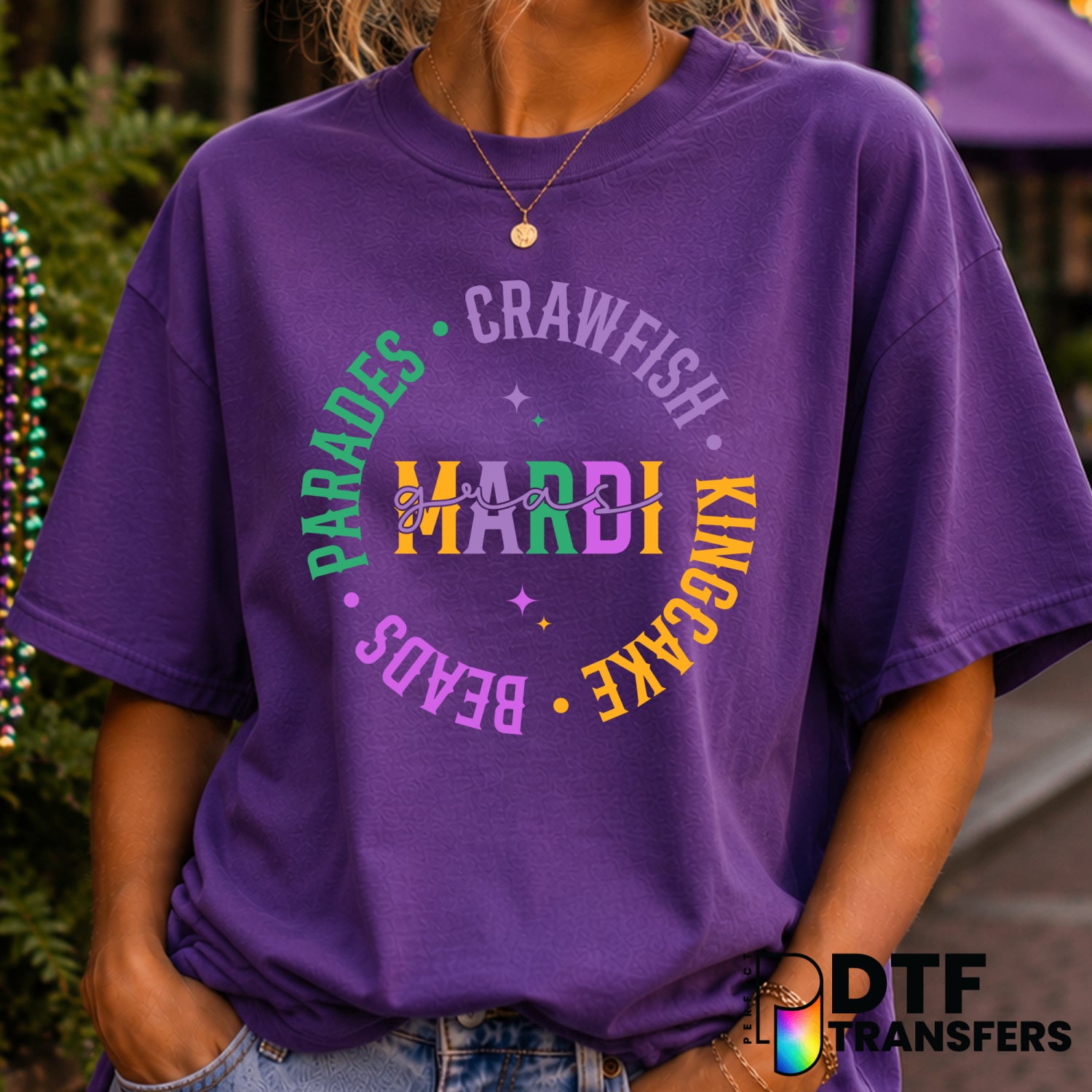 Mardi Gras EST. 1703 – Mardi Gras DTF Transfer (view 2 of 2) – by Perfect DTF Transfers – Premade DTF Transfers – Mardi Gr...