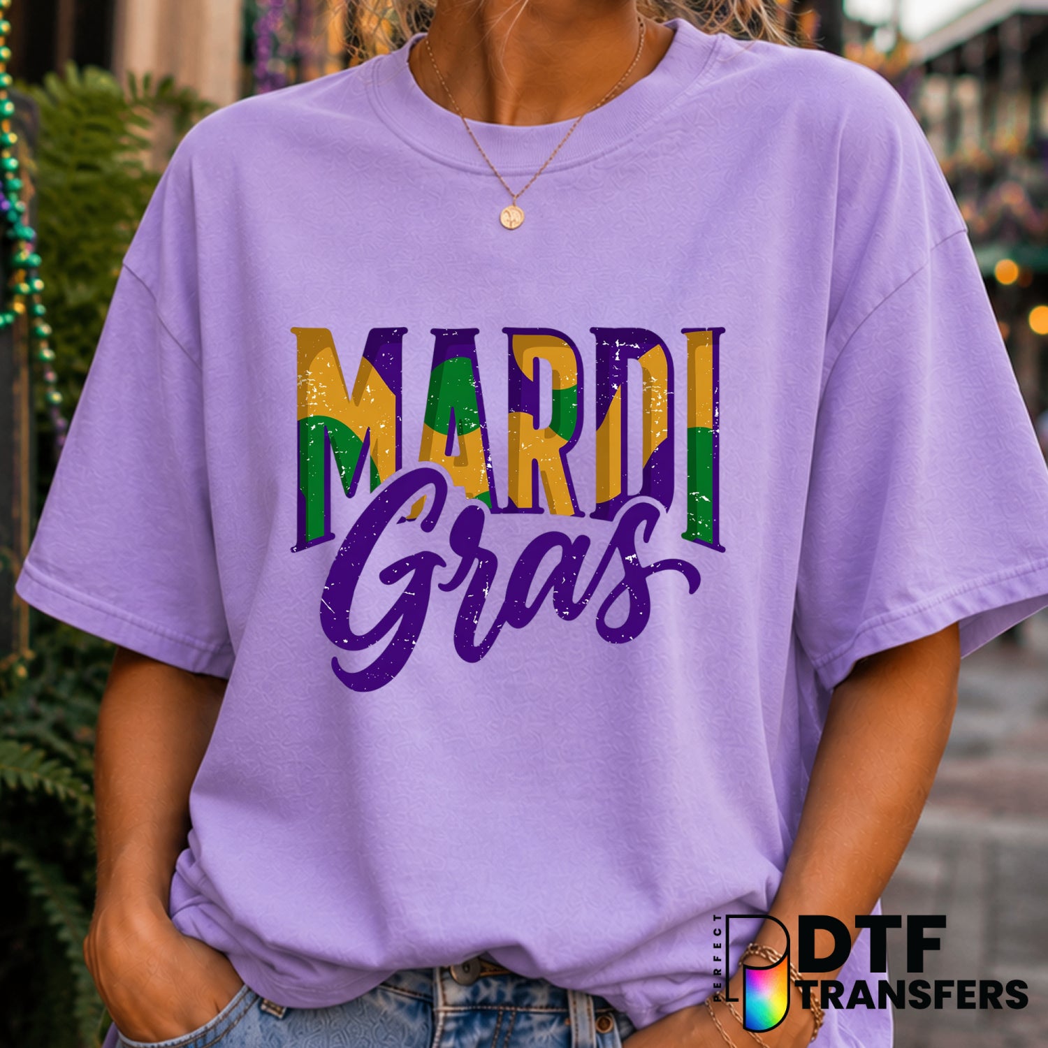 Mardi Gras – Mardi Gras DTF Transfer (view 1 of 2) – by Perfect DTF Transfers – Premade DTF Transfers – Mardi Gras, Festival