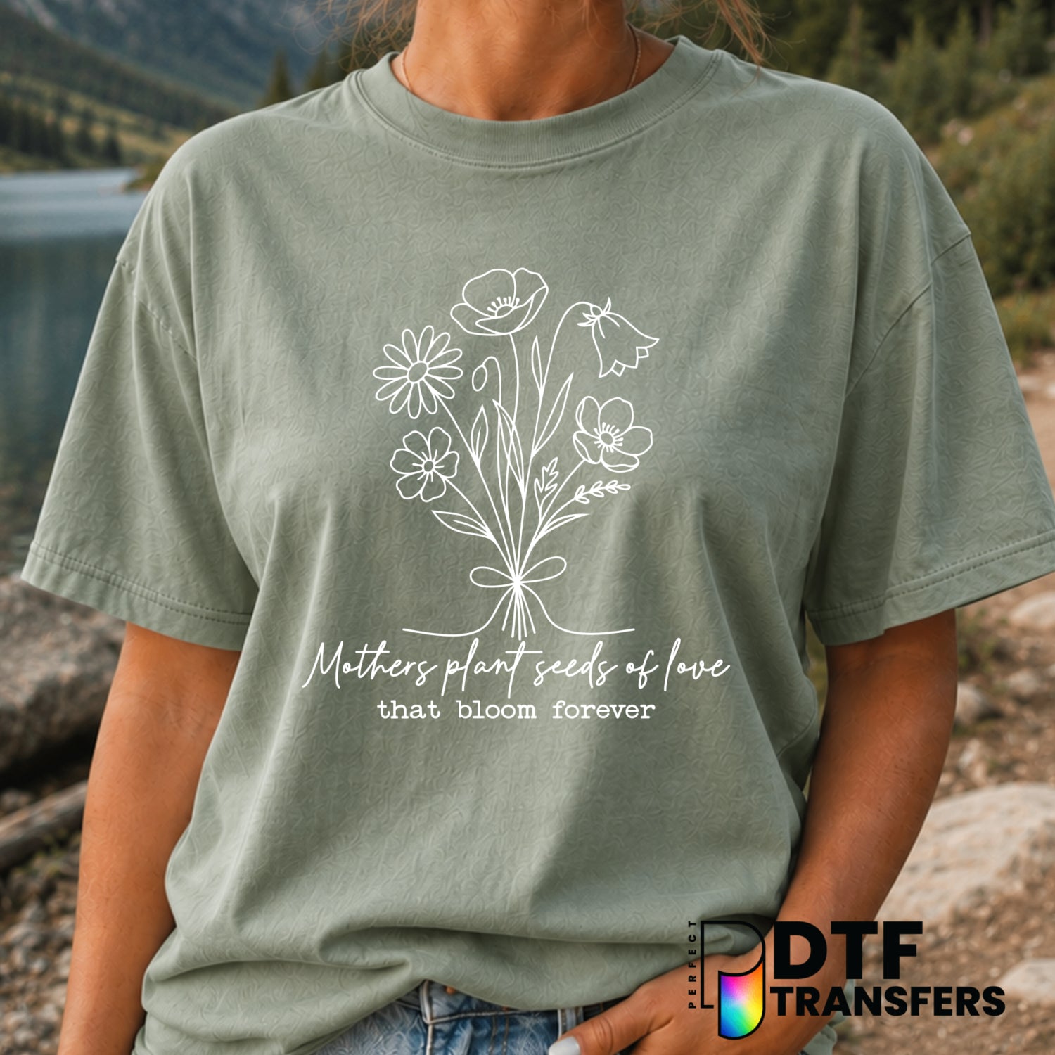 Mothers Plant Seeds of Love – Mother's Day DTF Transfer (view 2 of 2) – by Perfect DTF Transfers – Premade DTF Transfers –...