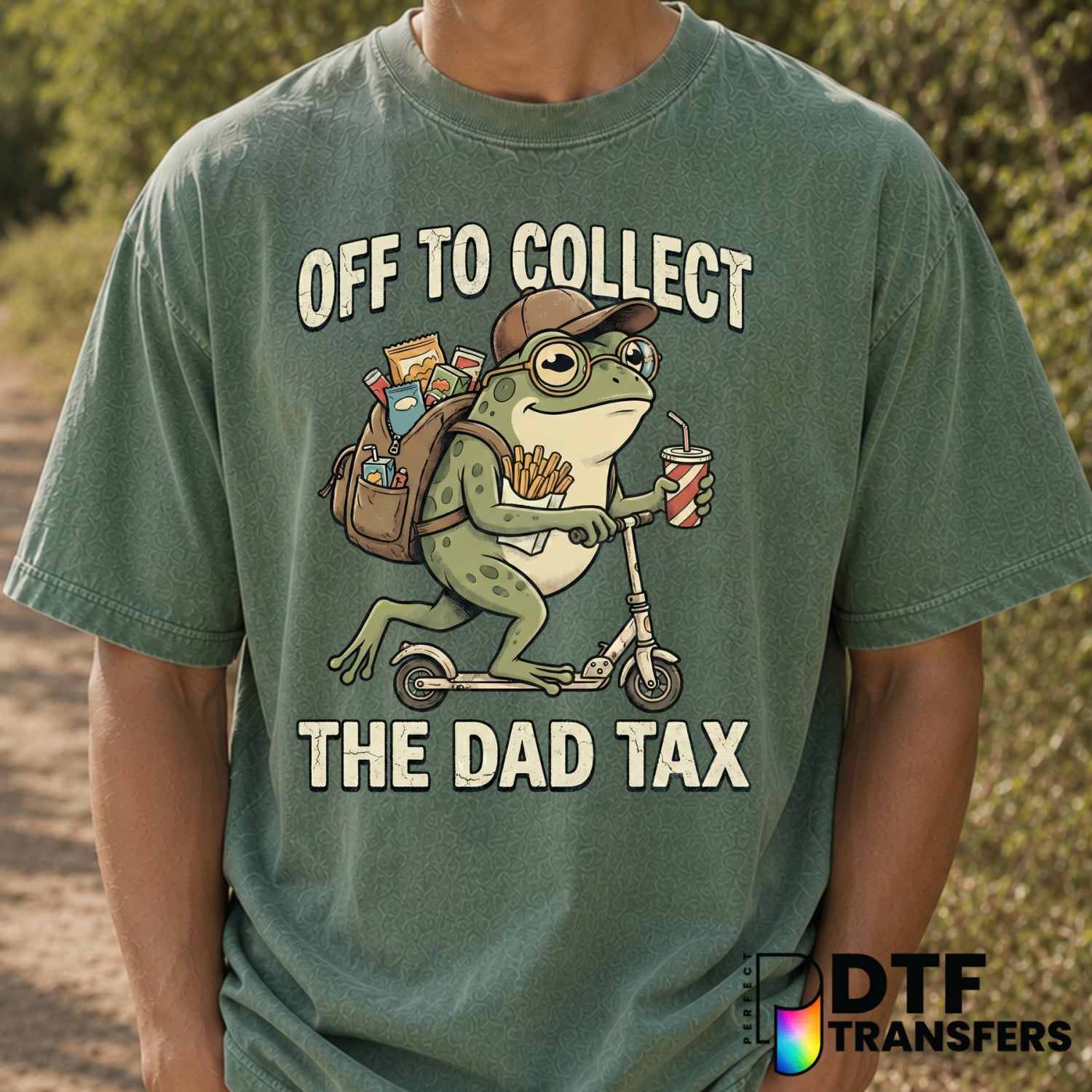 OFF TO COLLECT THE DAD TAX – Father's Day DTF Transfer (view 1 of 2) – by Perfect DTF Transfers – Premade DTF Transfers –...