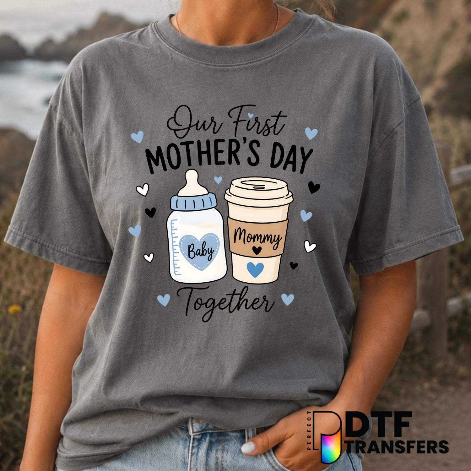 Our First Mother's Day Together – Mother's Day DTF Transfer (view 1 of 2) – by Perfect DTF Transfers – Premade DTF Transfe...