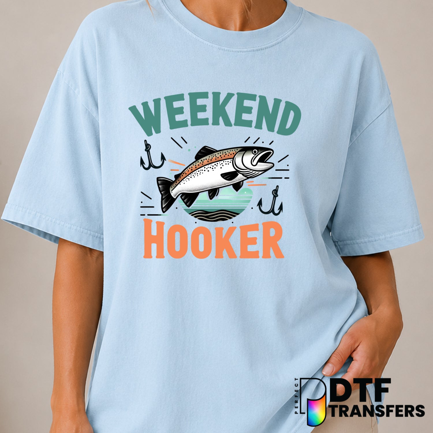 REEL LIFE SALT THERAPY – Fishing DTF Transfer (view 1 of 2) – by Perfect DTF Transfers – Premade DTF Transfers – Fishing,...