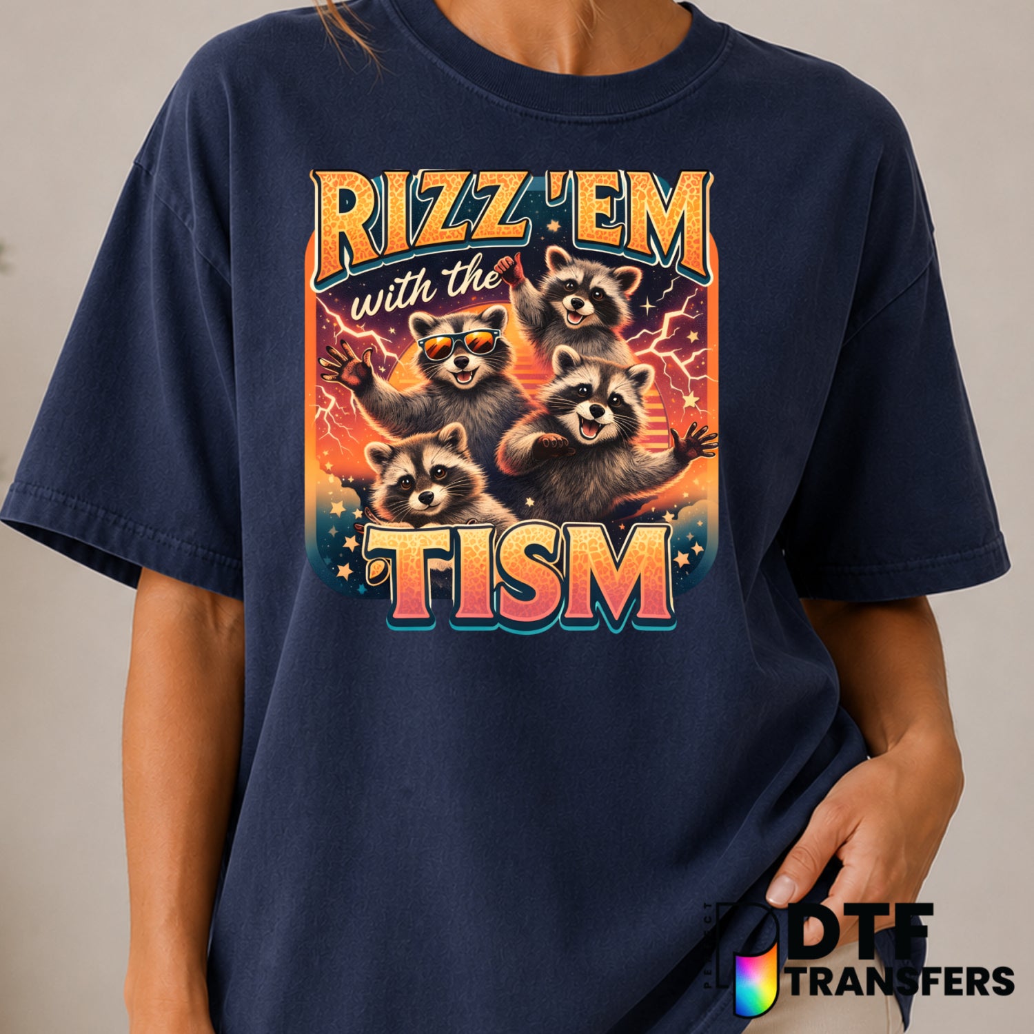 Rizz Em With The Tism – Autism Awareness DTF Transfer (view 1 of 2) – by Perfect DTF Transfers – Premade DTF Transfers – A...