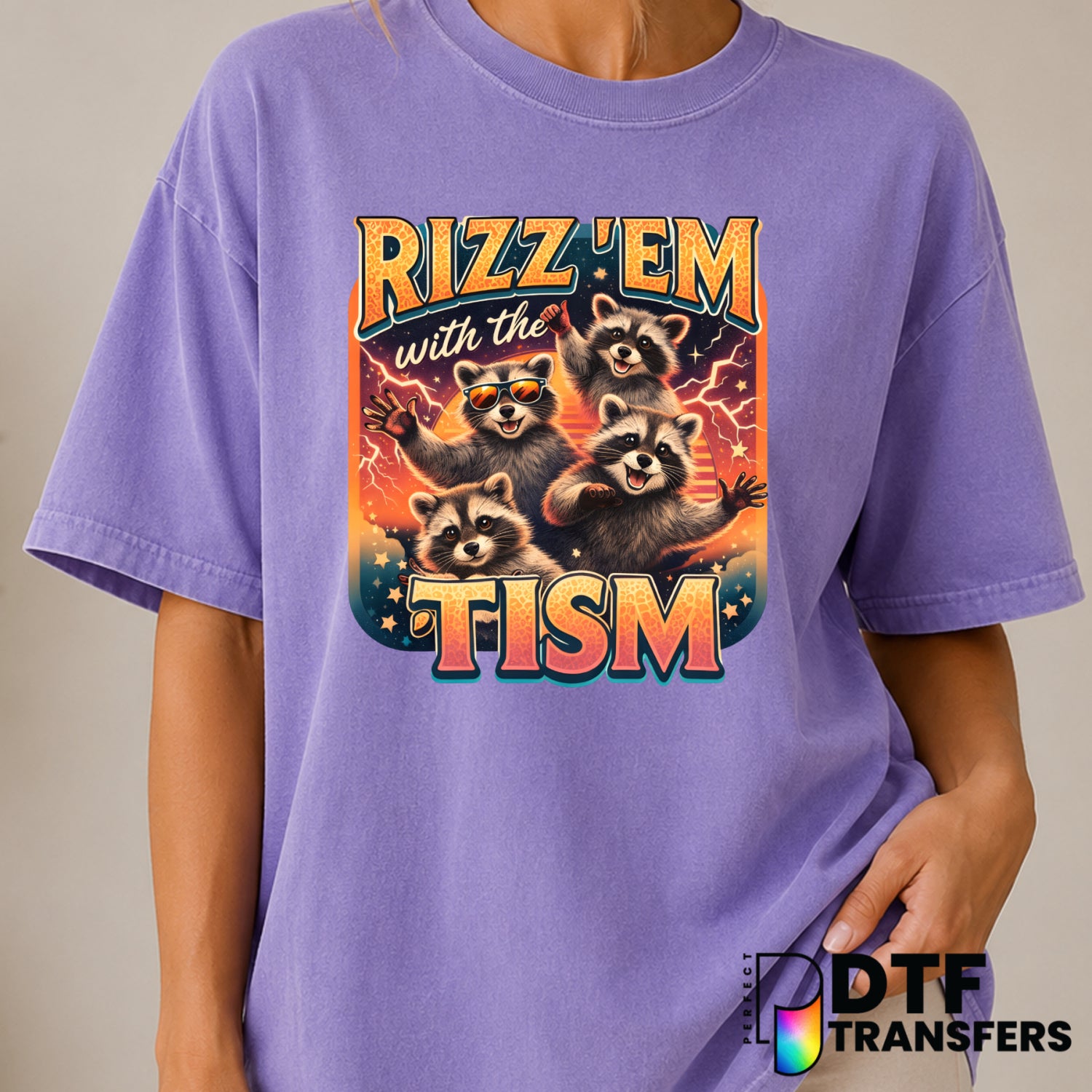 Rizz Em With The Tism – Autism Awareness DTF Transfer (view 2 of 2) – by Perfect DTF Transfers – Premade DTF Transfers – A...