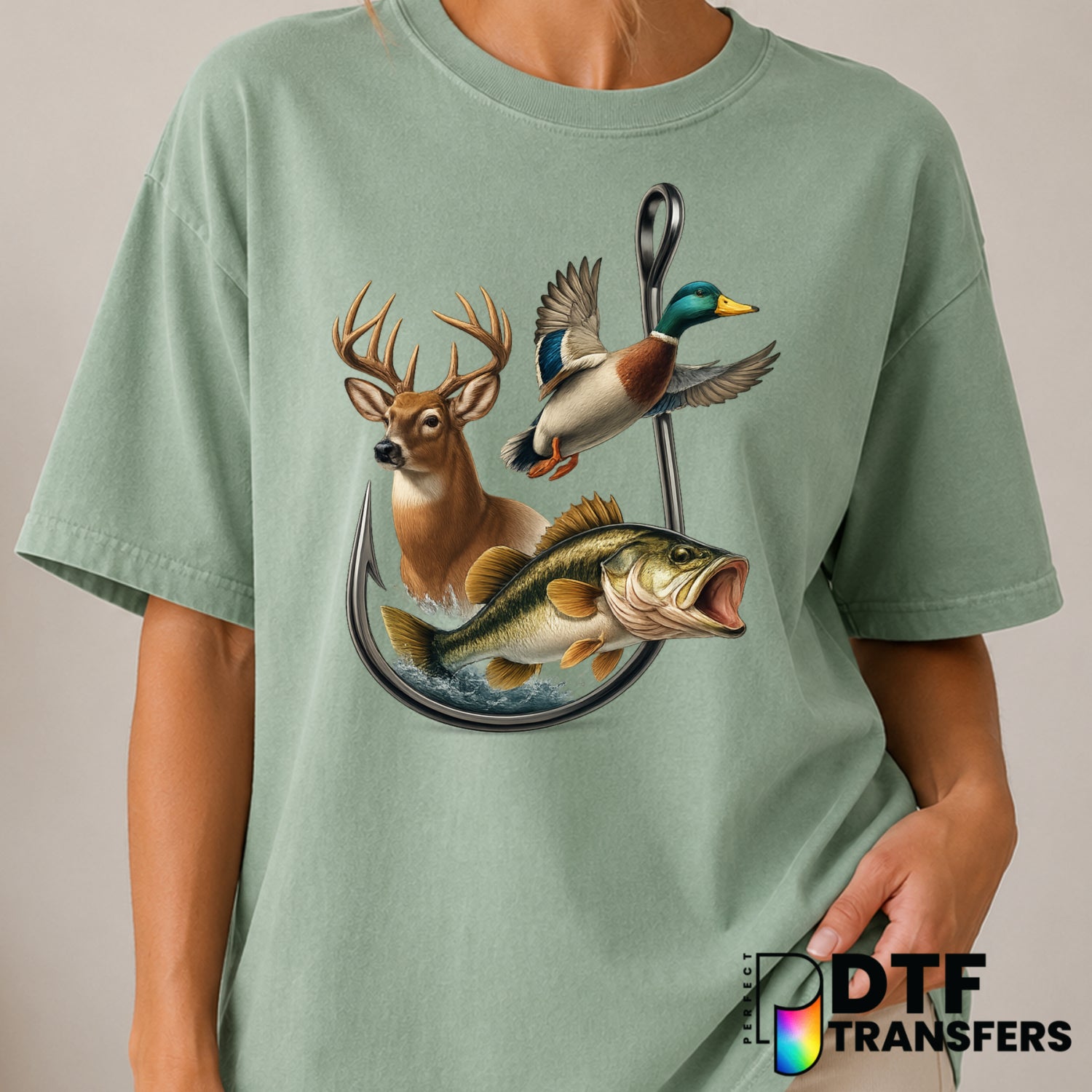 Southern Grown – Fishing DTF Transfer (view 2 of 2) – by Perfect DTF Transfers – Premade DTF Transfers – Fishing, Outdoor