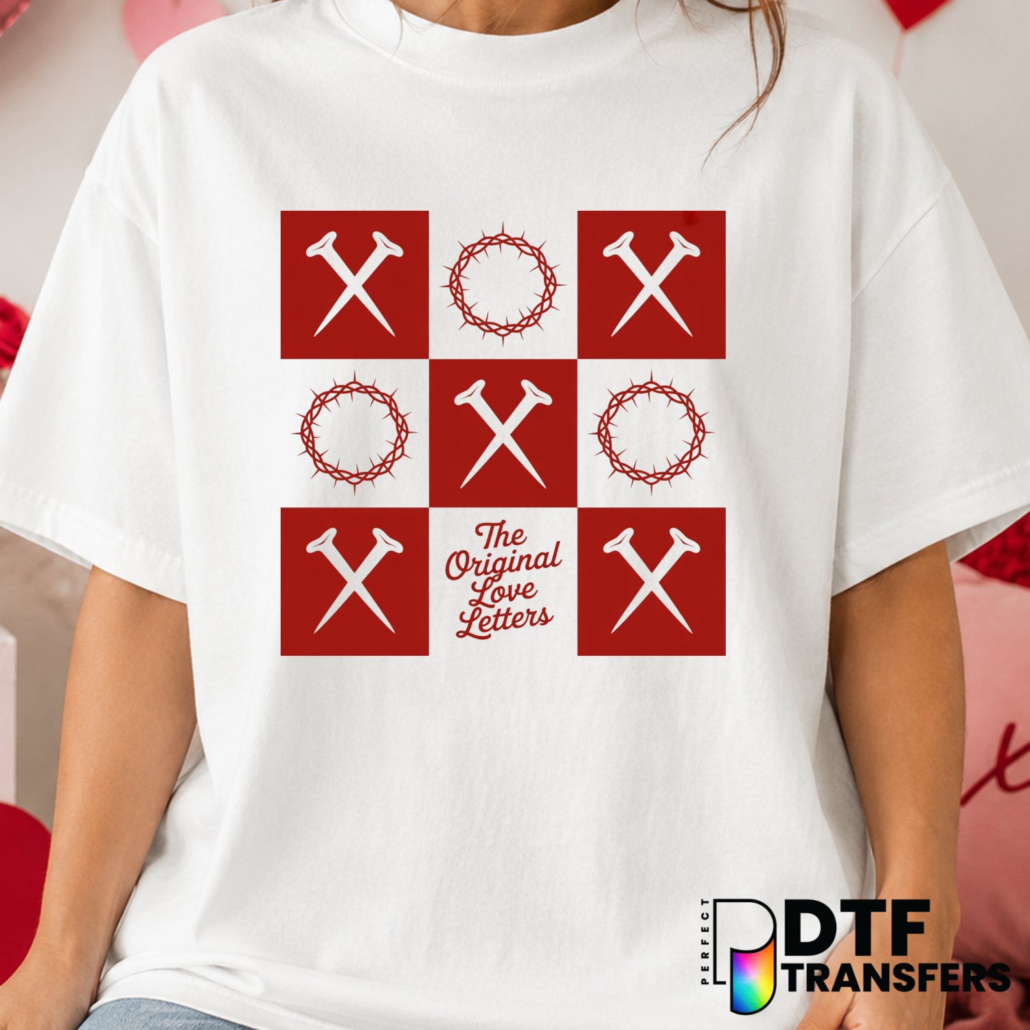 The Original Love Letters Religious Jesus – Valentine's Day DTF Transfer (view 1 of 2) – by Perfect DTF Transfers – Premad...