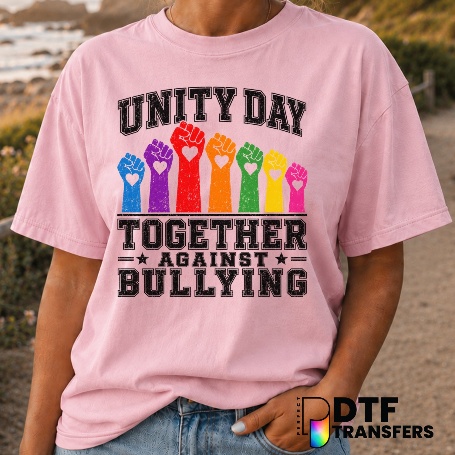 UNITY DAY Together Against Bullying – Anti-Bullying DTF Transfer (view 2 of 2) – by Perfect DTF Transfers – Premade DTF Tr...