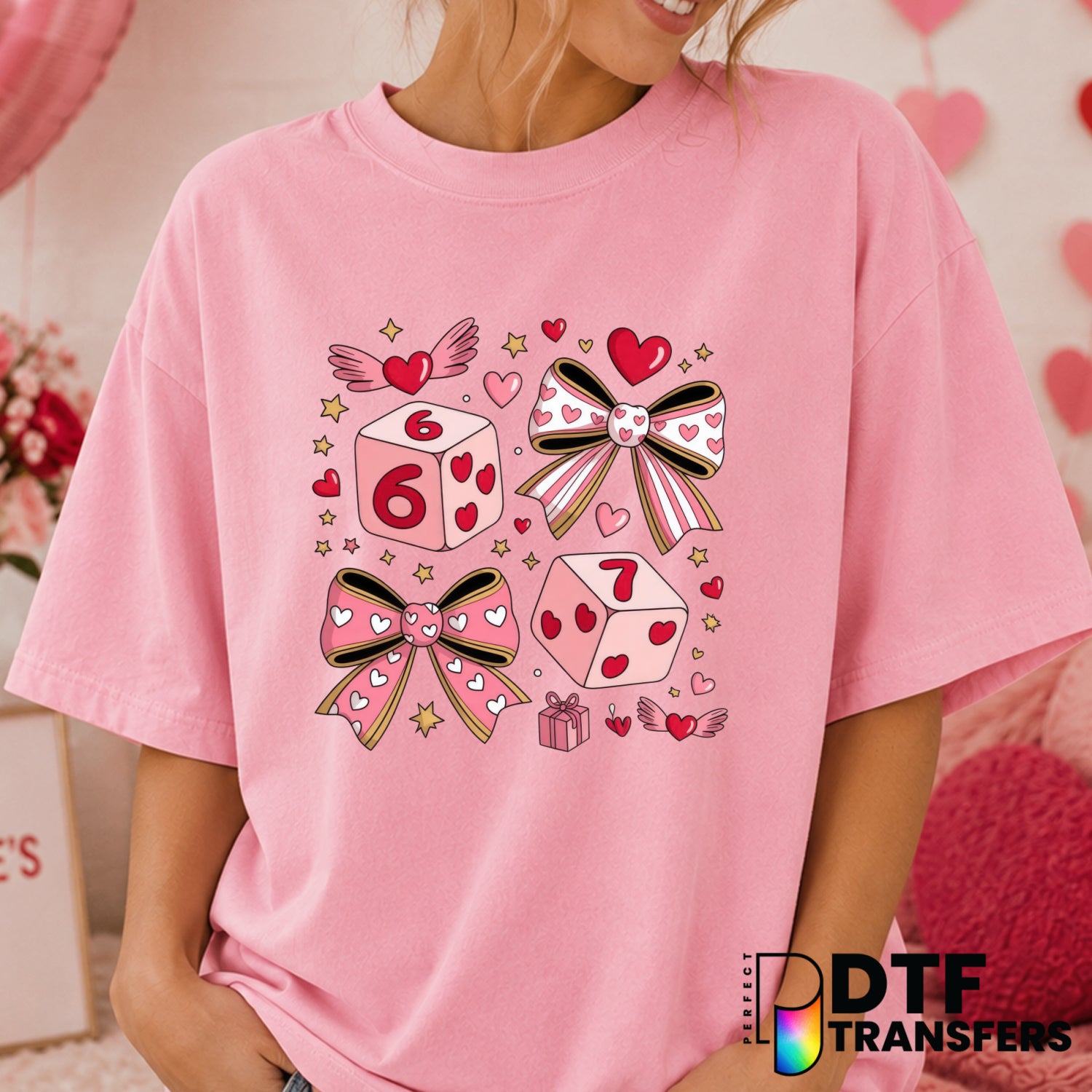 VALENTINE COQUETTE CLUB – Valentine's Day DTF Transfer (view 1 of 2) – by Perfect DTF Transfers – Premade DTF Transfers –...