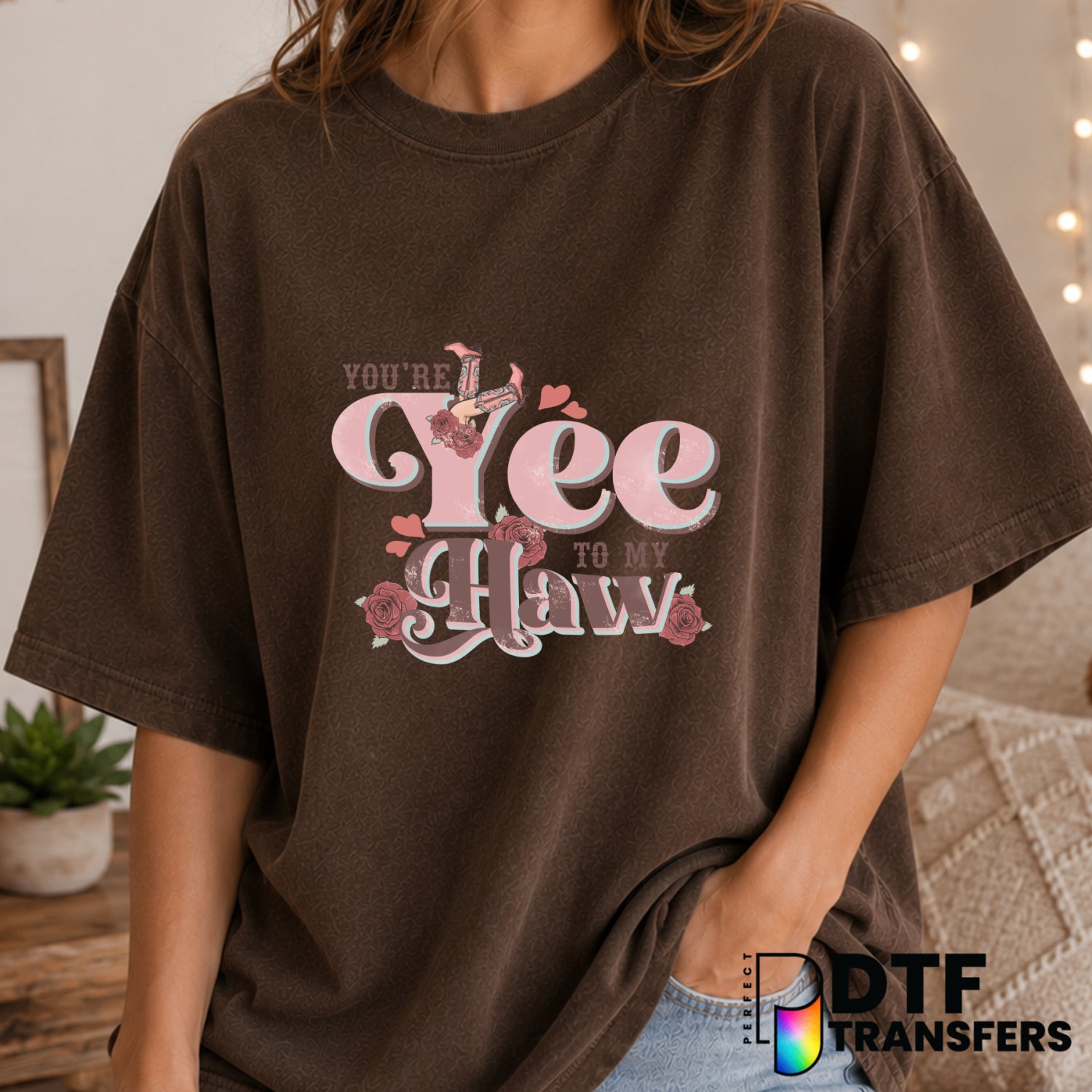 You're The Yee To My Haw – Valentine's Day DTF Transfer (view 2 of 2) – by Perfect DTF Transfers – Premade DTF Transfers –...