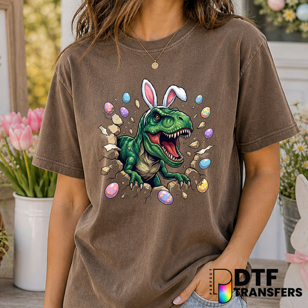 Easter Saurus Rex – Easter DTF Transfer