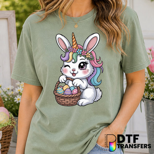 Easter Bunny Unicorn – Easter DTF Transfer