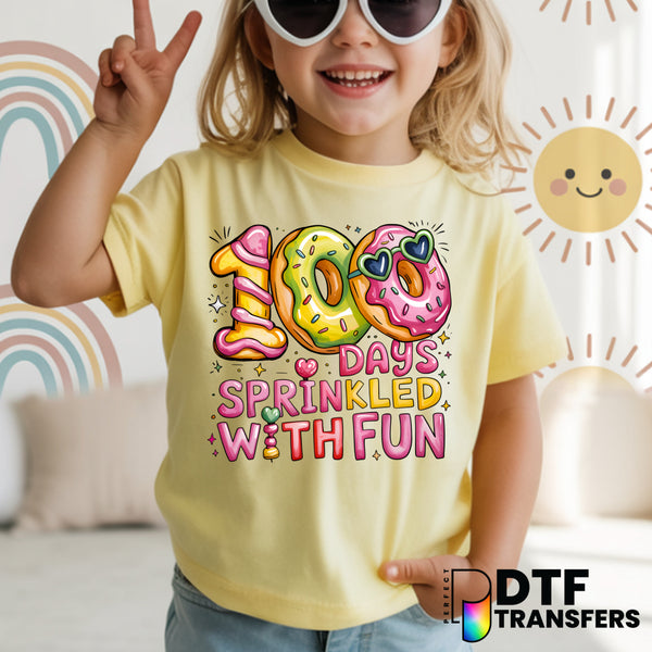 100 Days Sprinkled With Fun / 100 Days of School – Teacher DTF Transfer