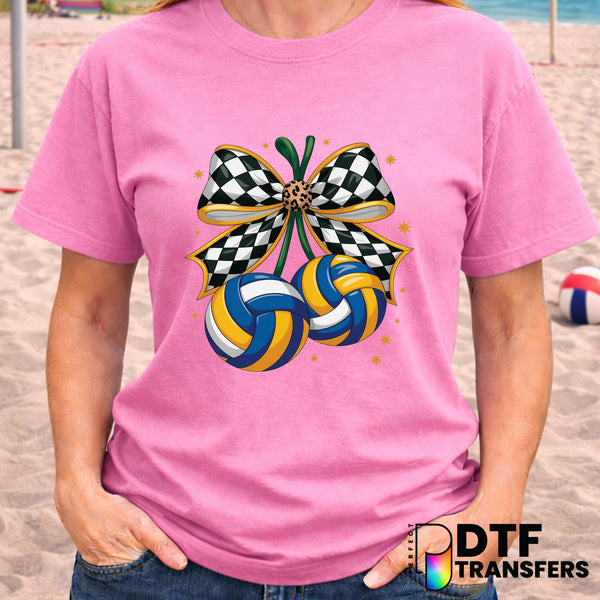 Coquette Cherries Leopard Volleyball – DTF Transfer