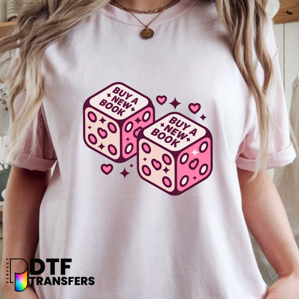 READ Books & Dice – Teacher DTF Transfer