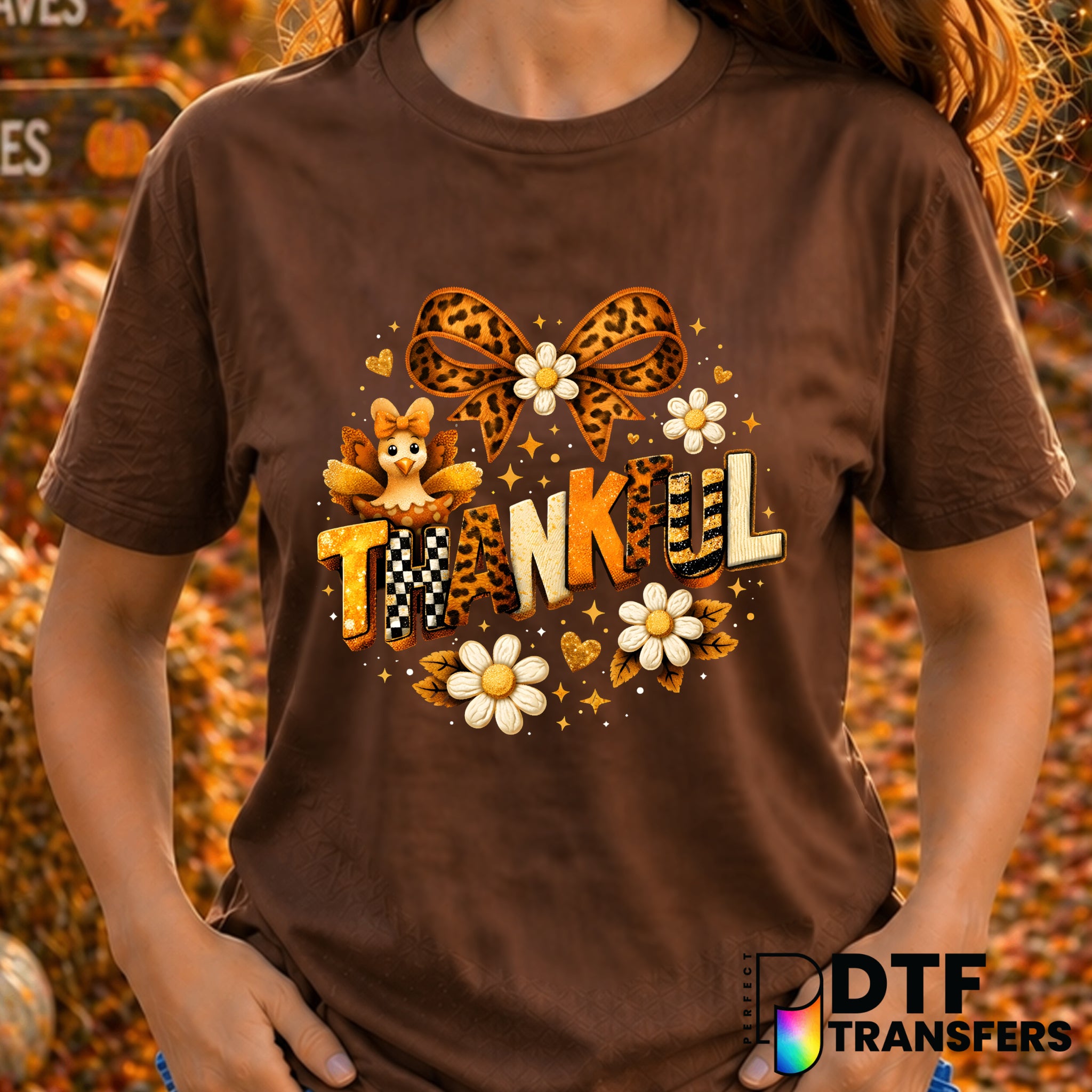 Thankful – Thanksgiving DTF Transfer