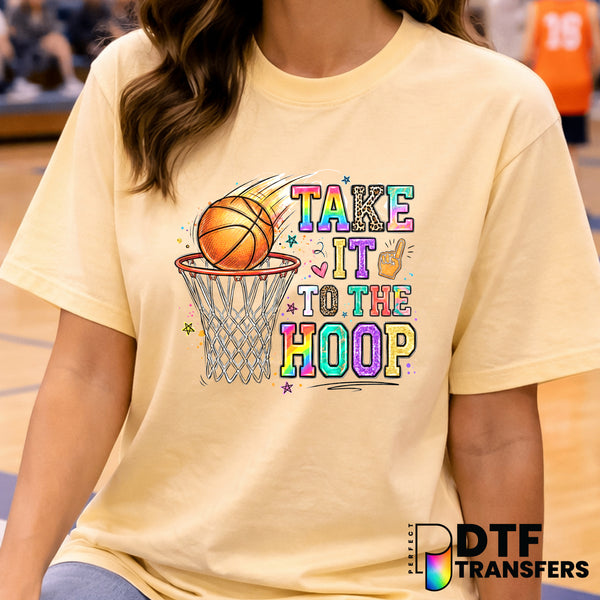 Take it to the Hoop – Basketball DTF Transfer