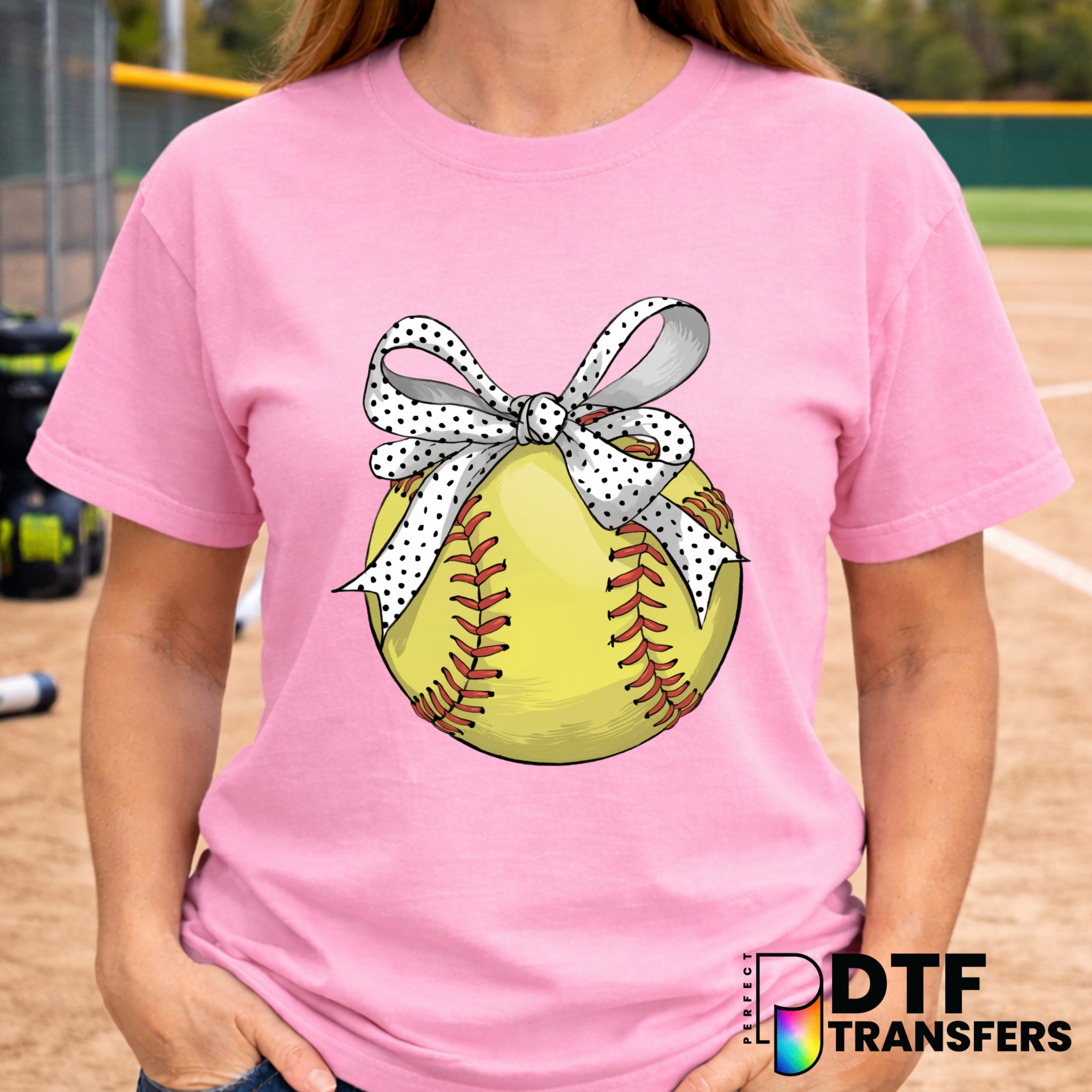 CUTE COQUETTE SOFTBALL – DTF Transfer