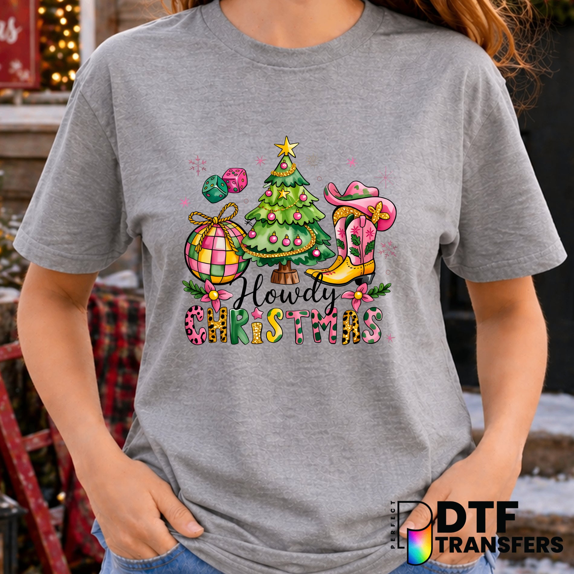 Howdy Christmas – Christmas DTF Transfer