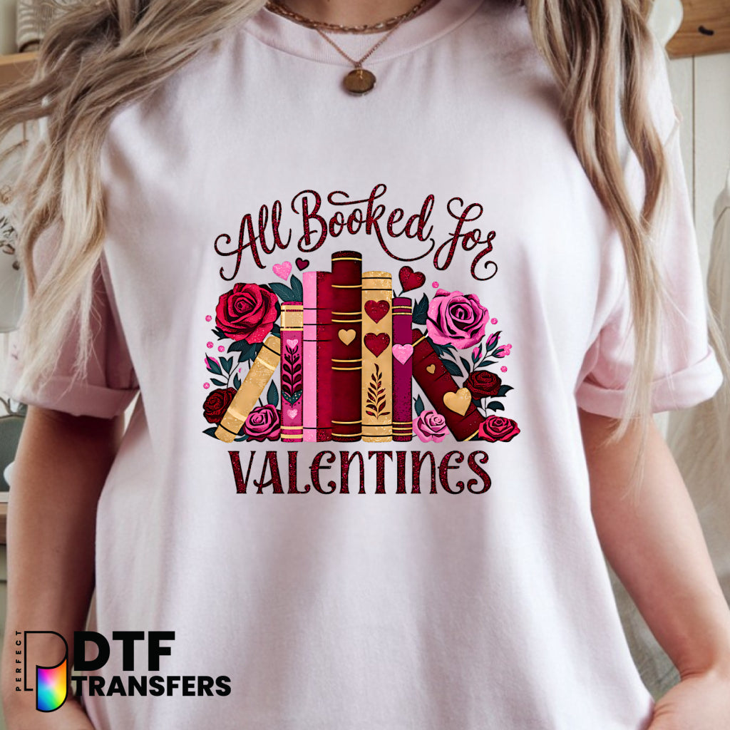 All Booked For Valentines – Teacher DTF Transfer