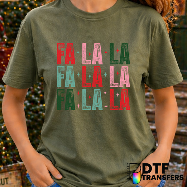Fa La La – Christmas DTF Transfer