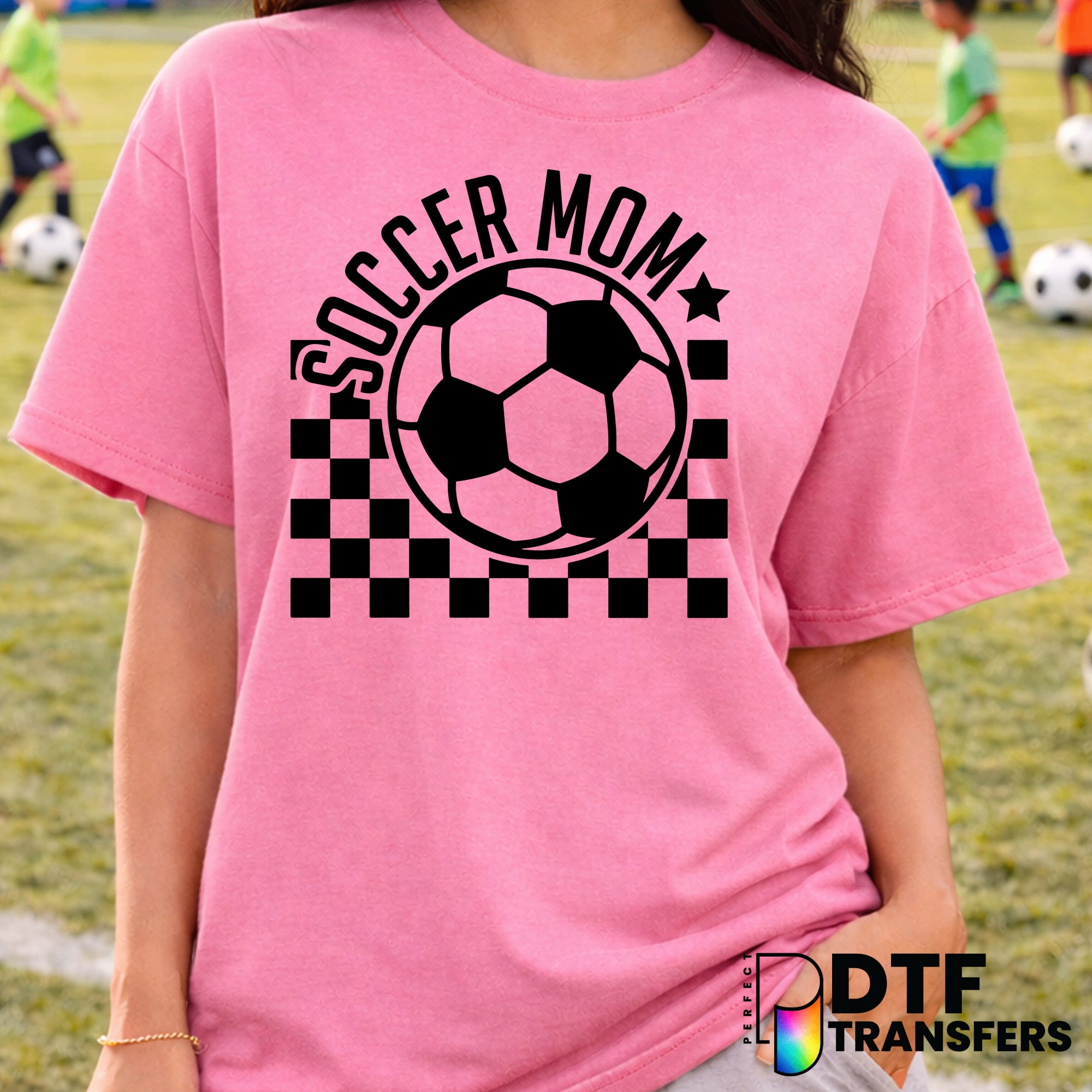 SOCCER MOM – Soccer DTF Transfer