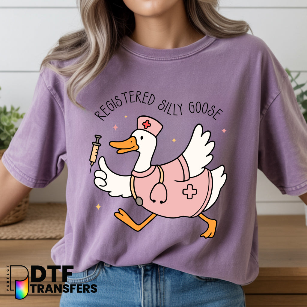 Registered Silly Goose Nurse – School Nurse DTF Transfer