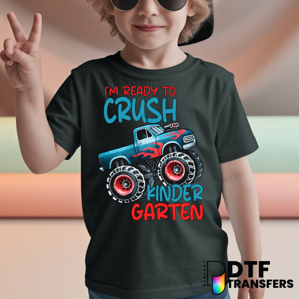 Ready to Crush Kindergarten – Teacher DTF Transfer