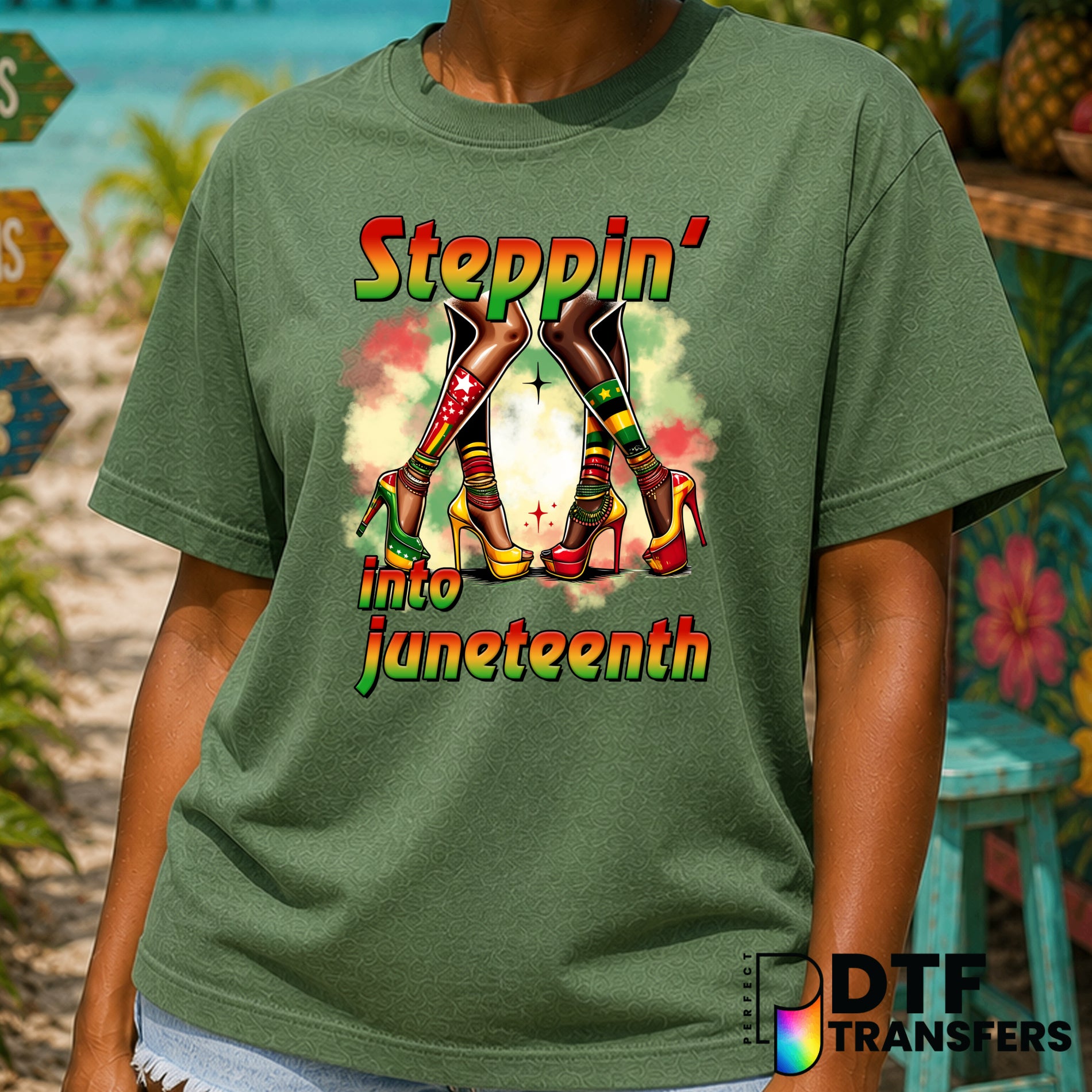Steppin' Into Juneteenth – Black History Month DTF Transfer