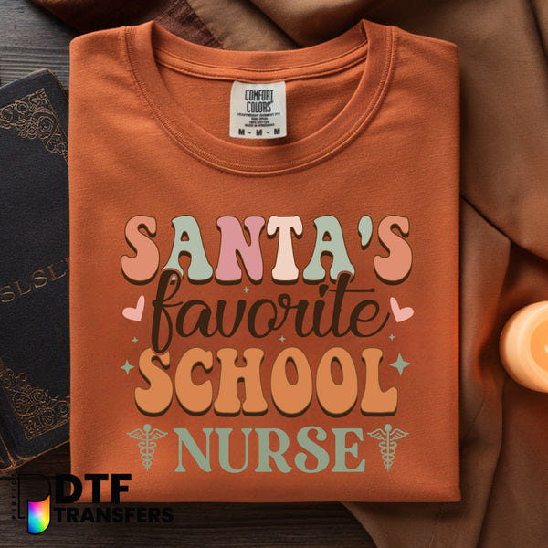 SANTA'S FAVORITE SCHOOL NURSE – School Nurse DTF Transfer