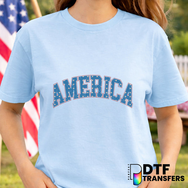 AMERICA – Fourth of July DTF Transfer