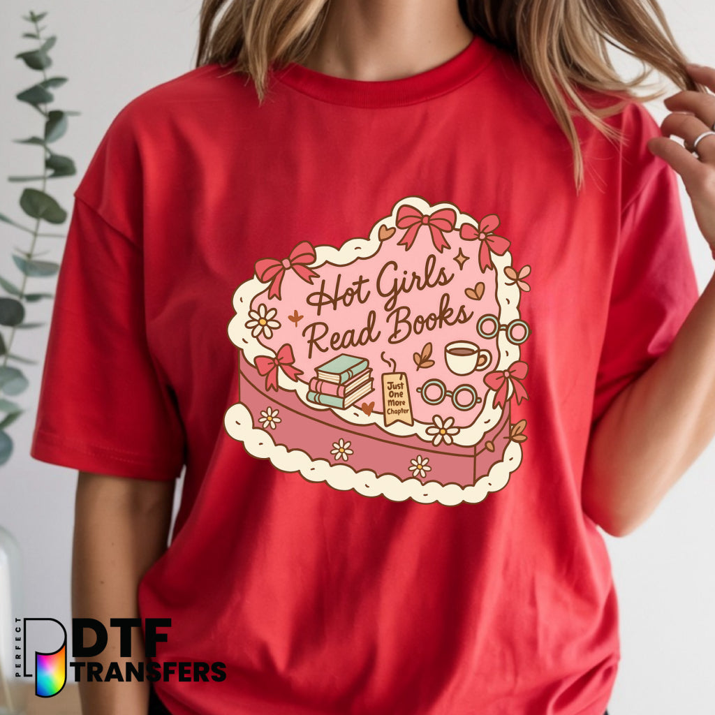 Hot Girls Read Books – Teacher DTF Transfer