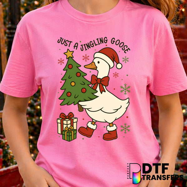 Just A Jingling Goose – Christmas DTF Transfer