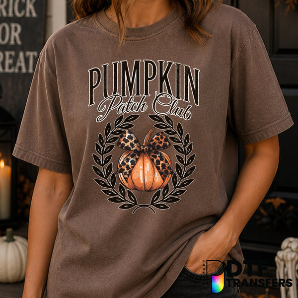 Pumpkin Patch Club EST 1970 – Halloween DTF Transfer