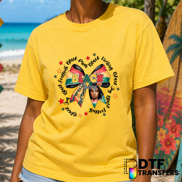 African Map Bow Black History Month – DTF Transfer