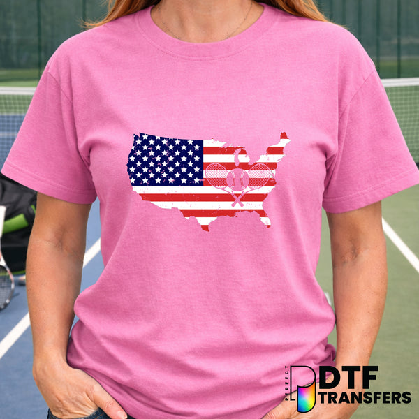 USA TENNIS – Tennis DTF Transfer