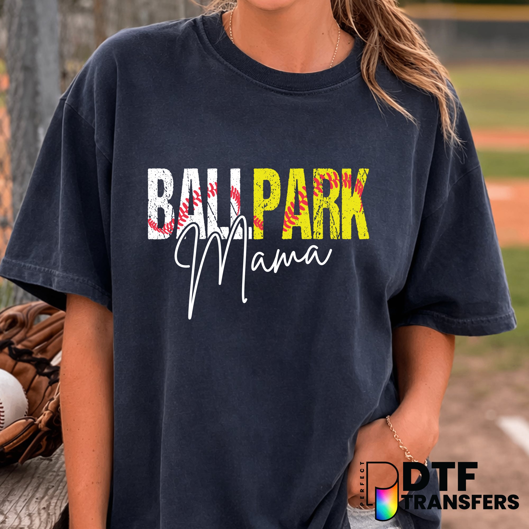 Ballpark Mama – Baseball DTF Transfer