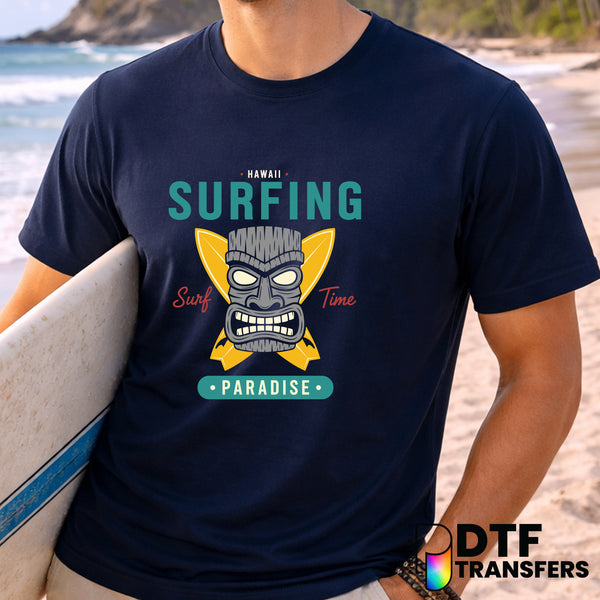 Hawaii Surfing Paradise – Surfing DTF Transfer