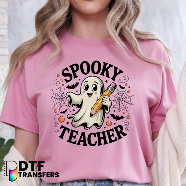 Halloween Spooky Teacher – Teacher DTF Transfer